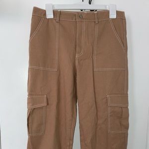 Cropped Straight Cargo Pants SZ M